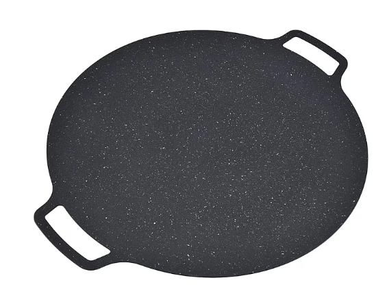 Plita Japoneza rotunda cu manere placa grill antiaderenta diametrul 32 cm